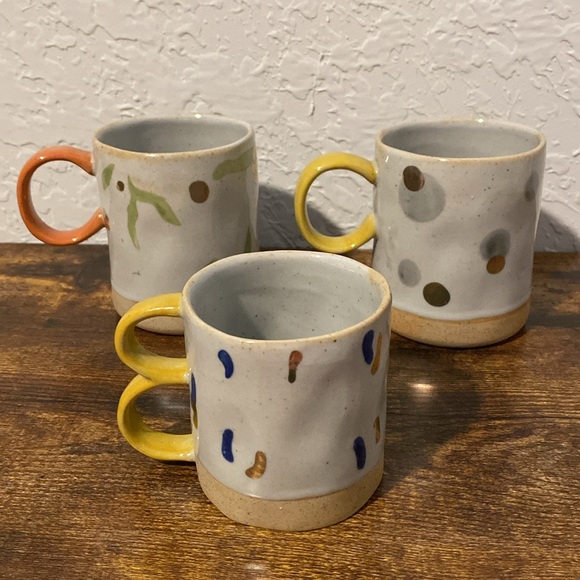 Set of 3 handmade mugs - Picture 2 of 4
